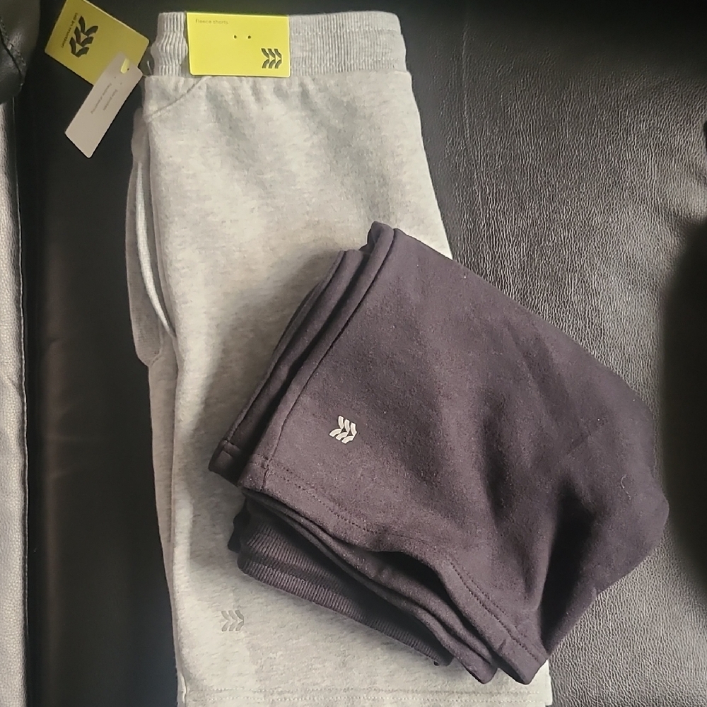 NWT Big Boy Shorts (Set Of 2), All in Motion Big Kid's Shorts, Black & Grey